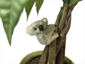 2 INCH FUZZY KOALA BEAR HUGGER CLIP ON TOY