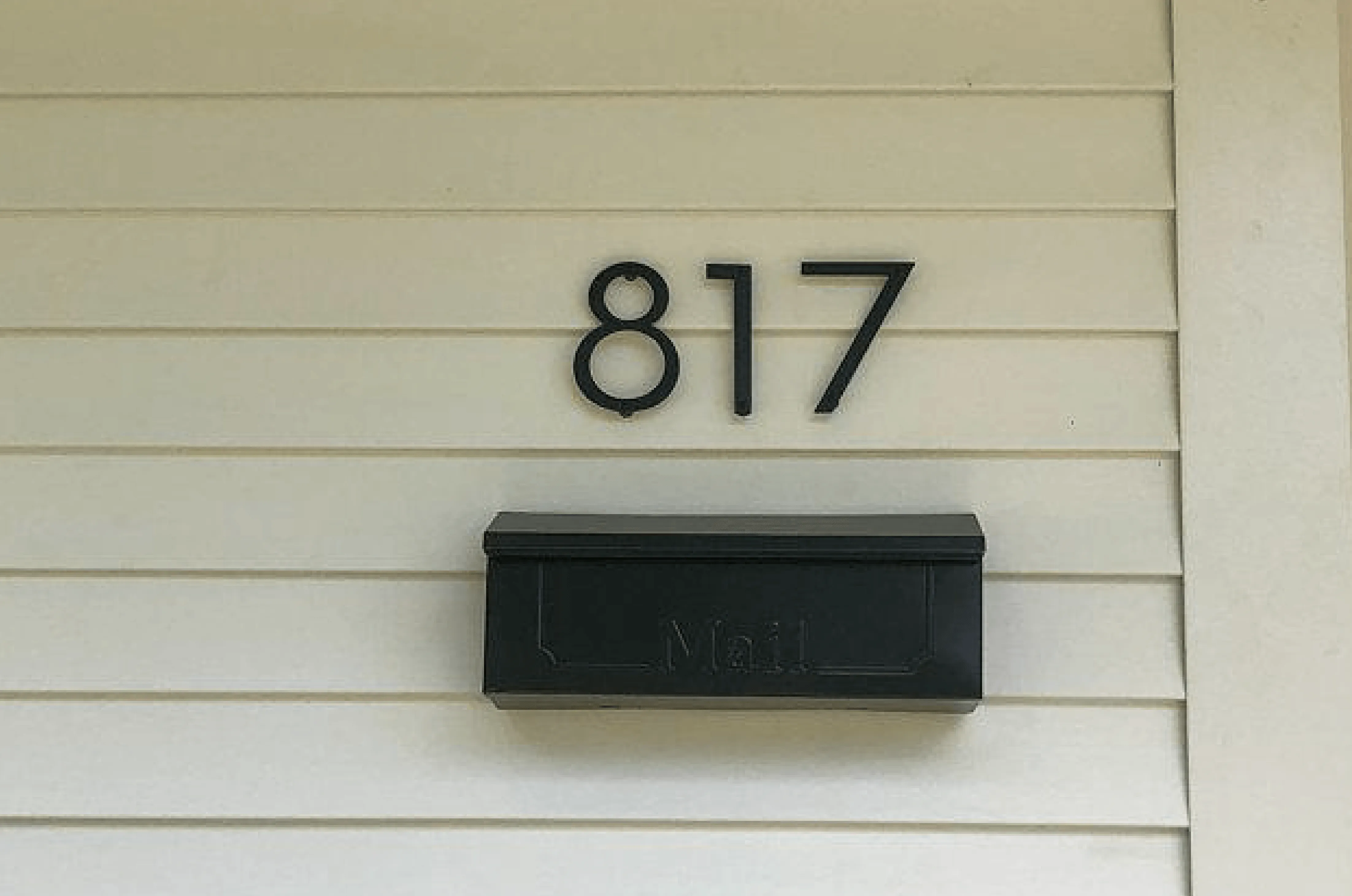 5'' Modern House Number or Letter - Contemporary Home Address -Medium Door Numbers