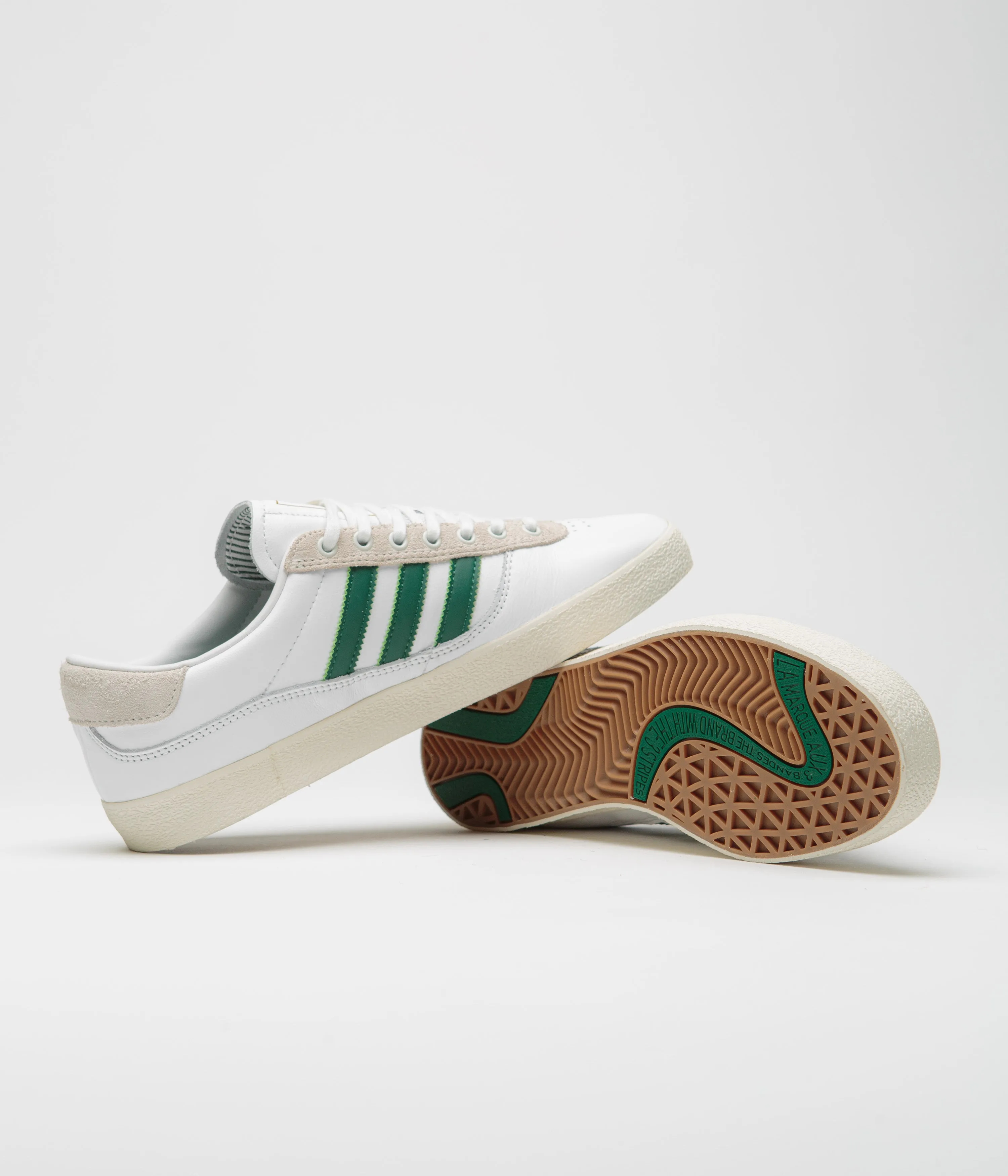 Adidas Puig Indoor Shoes - FTWR White / Dark Green / Cream White