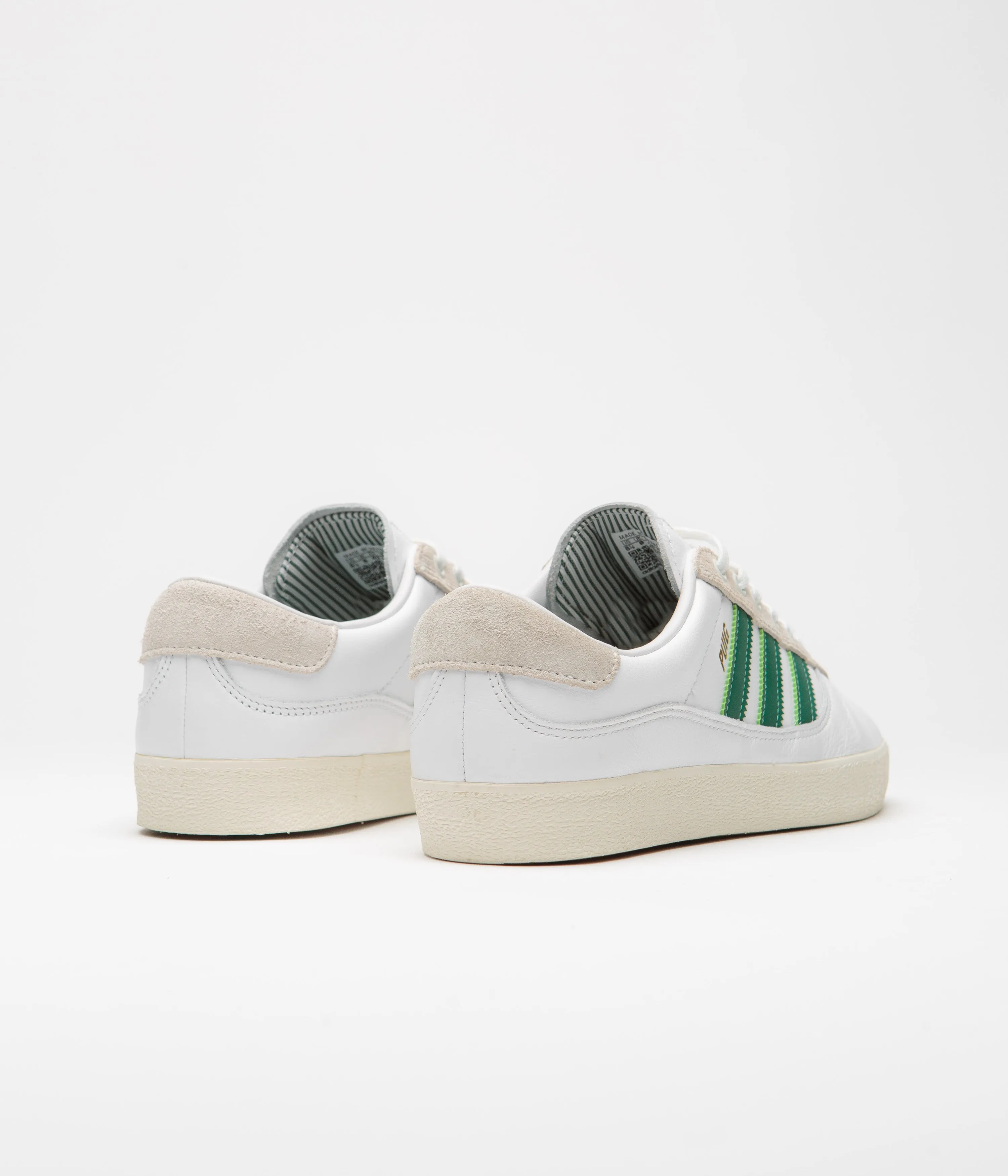 Adidas Puig Indoor Shoes - FTWR White / Dark Green / Cream White