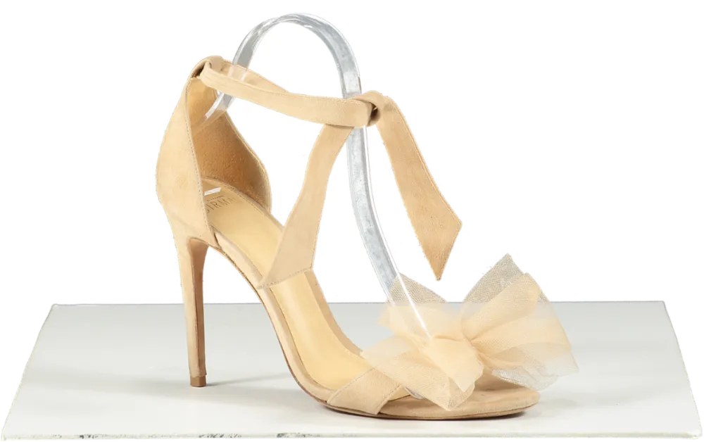 alexandre birman Beige Clarita Bow 90 Sandals UK 5 EU 38 👠