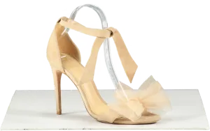 alexandre birman Beige Clarita Bow 90 Sandals UK 5 EU 38 👠