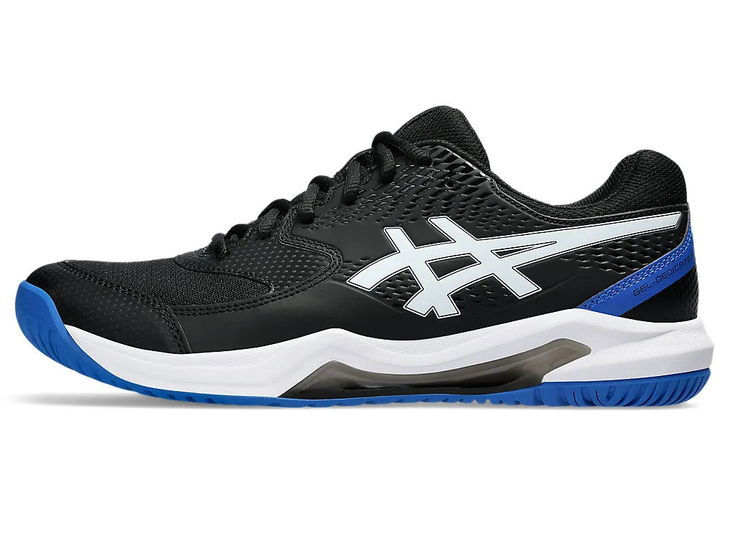 Asics Gel Dedicate 8 Tennis Shoe | Black/Tuna Blue