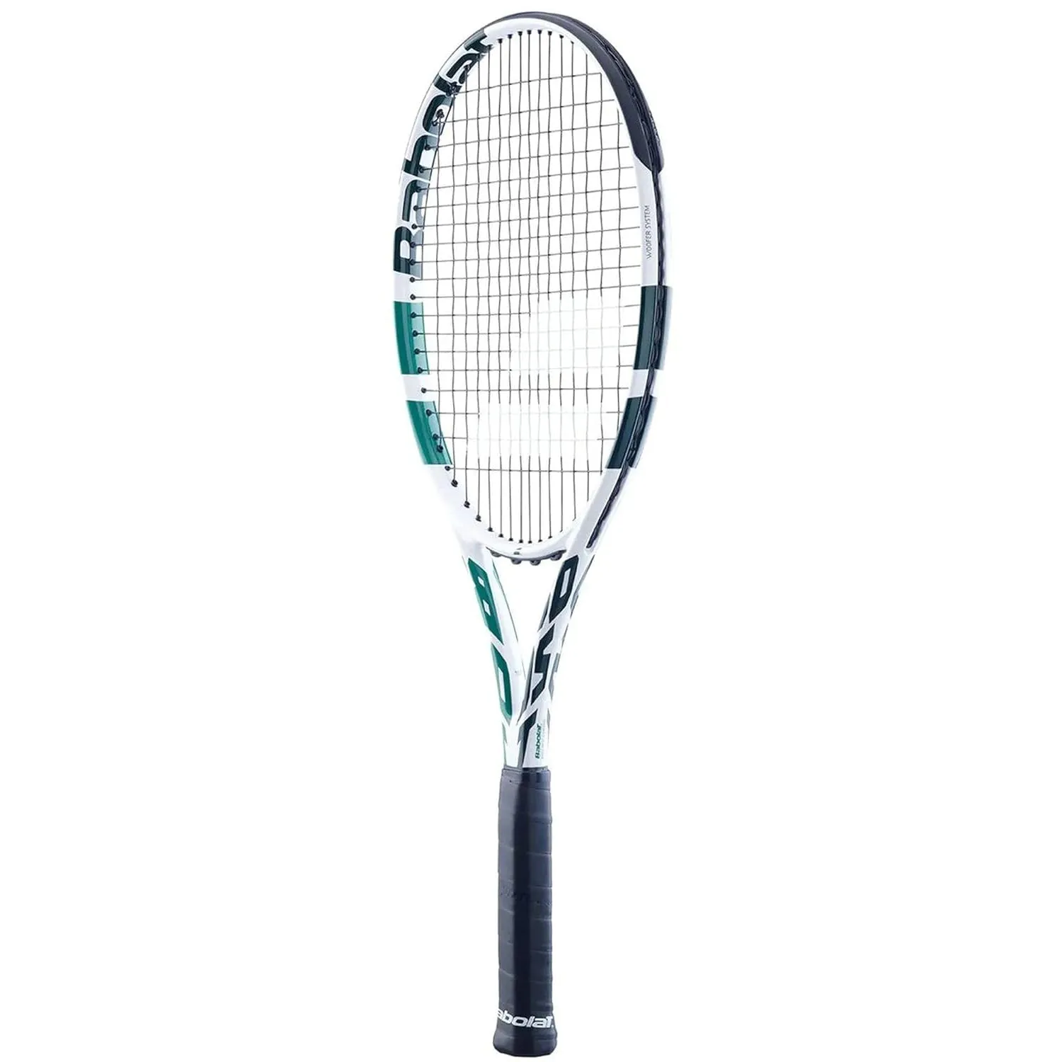 Babolat Boost Wimbledon S CV Strung Tennis Racquet, White/Green