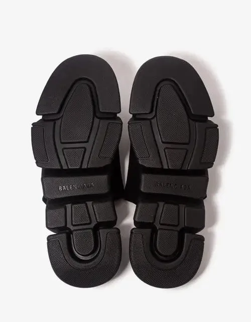 Balenciaga Black Speed 2.0 Slide Sandals