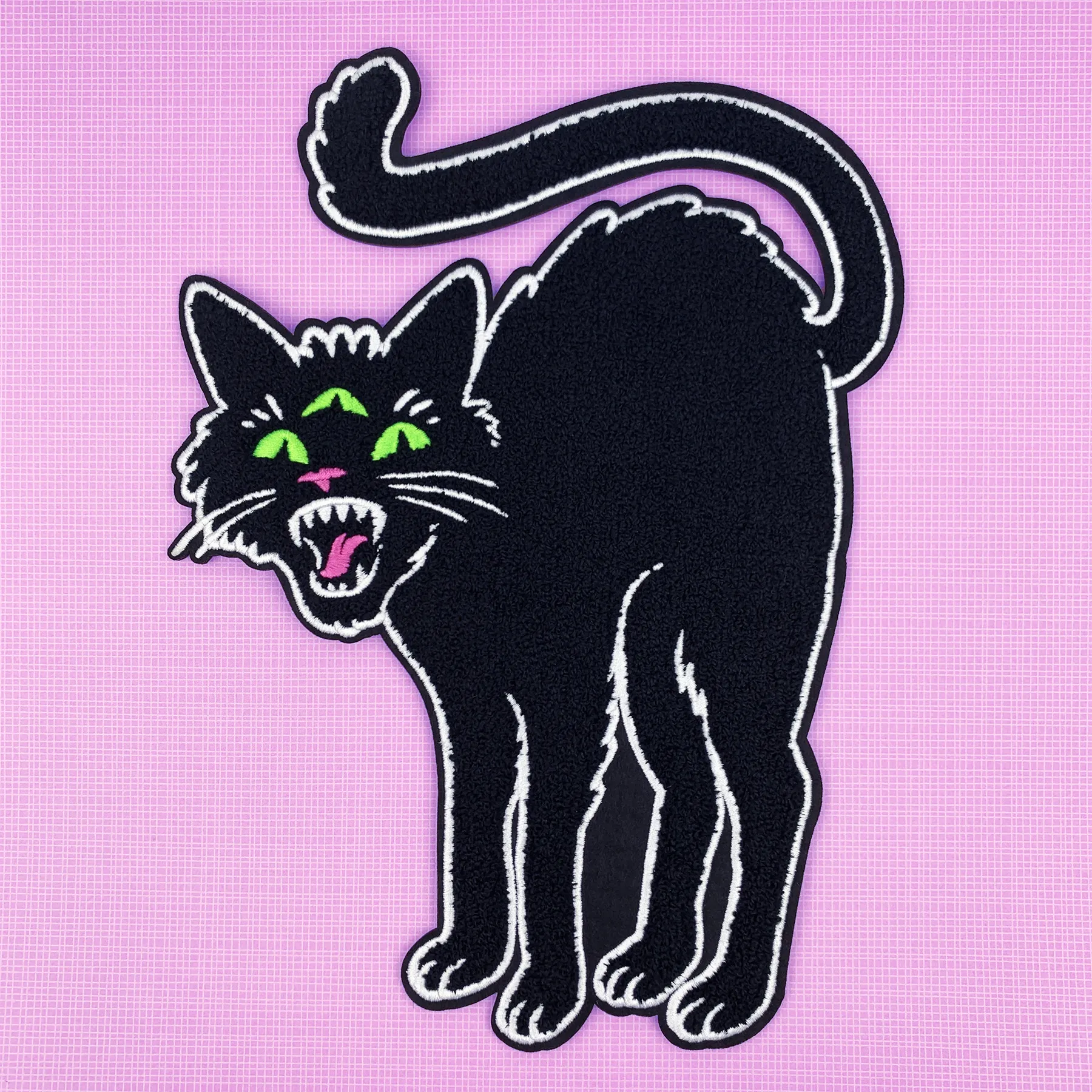 BAND OF WEIRDOS THREE EYED CAT BACK PATCH