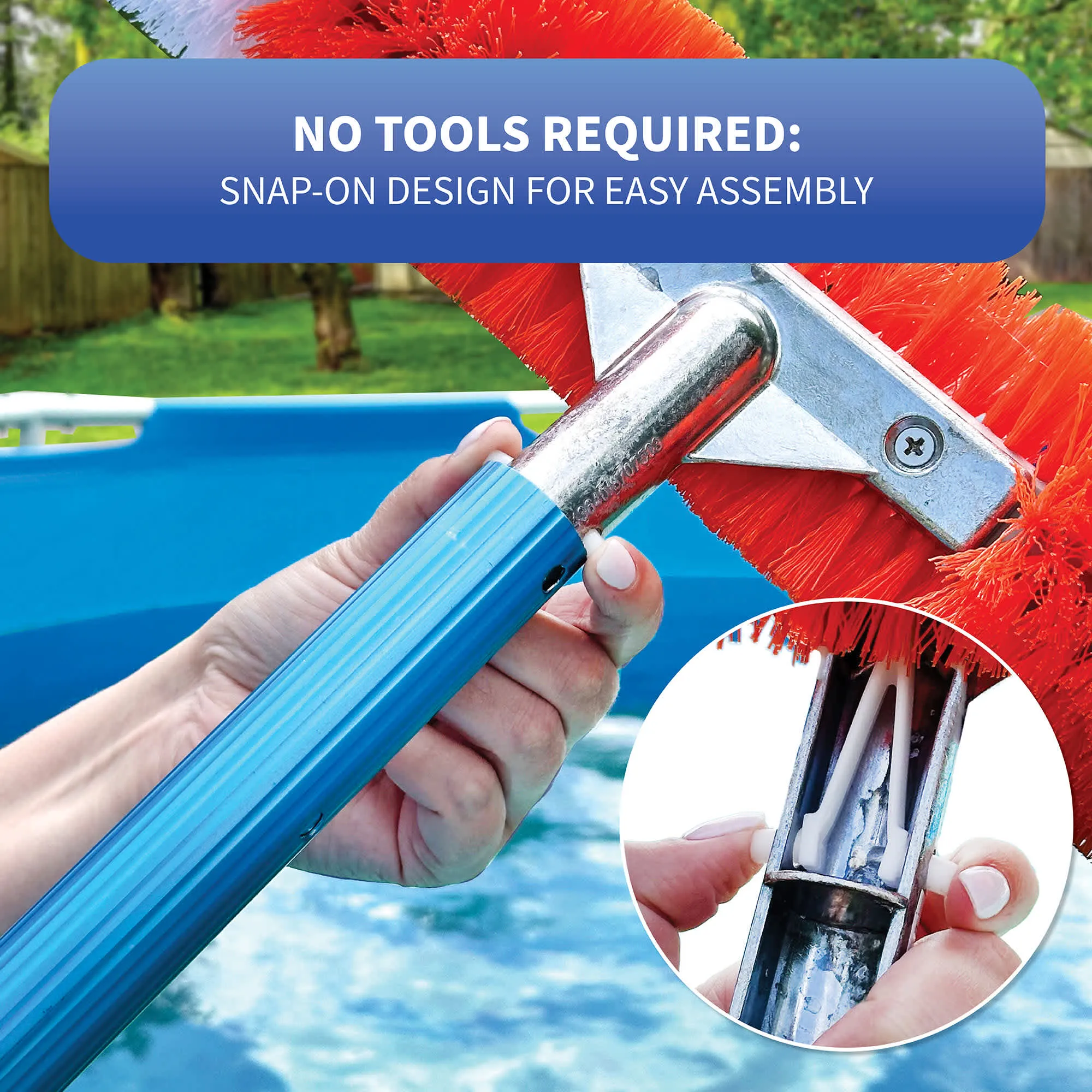 Brush Around 360-Degree Wall and Floor Pool Brush