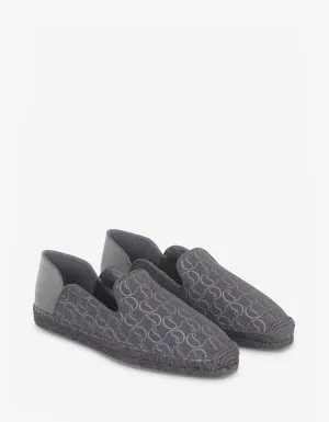 Christian Louboutin Espadon CL Jacquard Grey Espadrilles