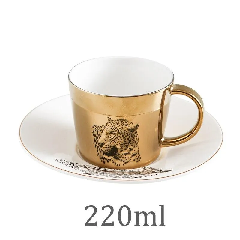 Creative Animal Anamorphic Mirror Reflection Coffee Mugs