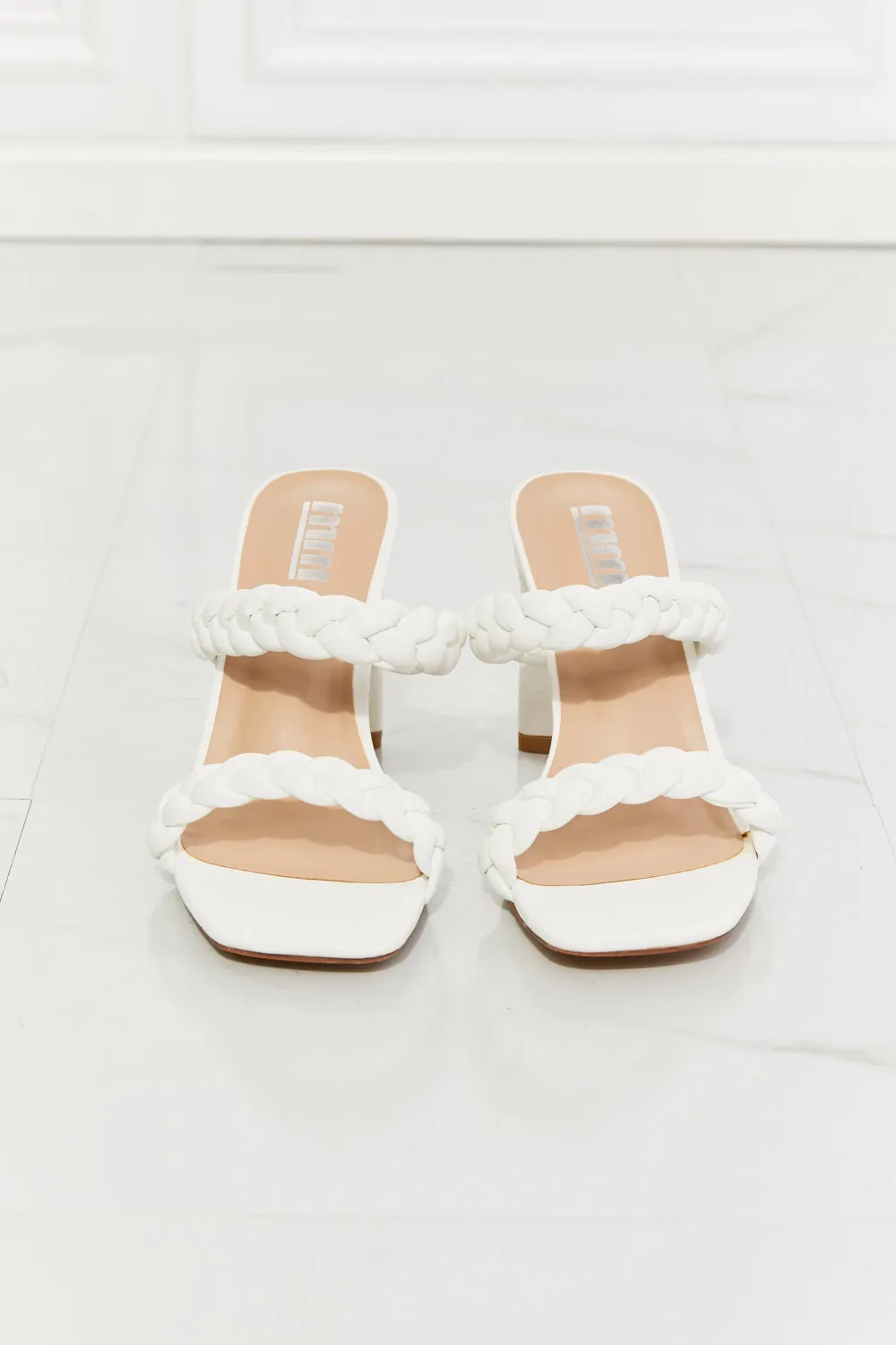 Double Braided Block Heel Sandal