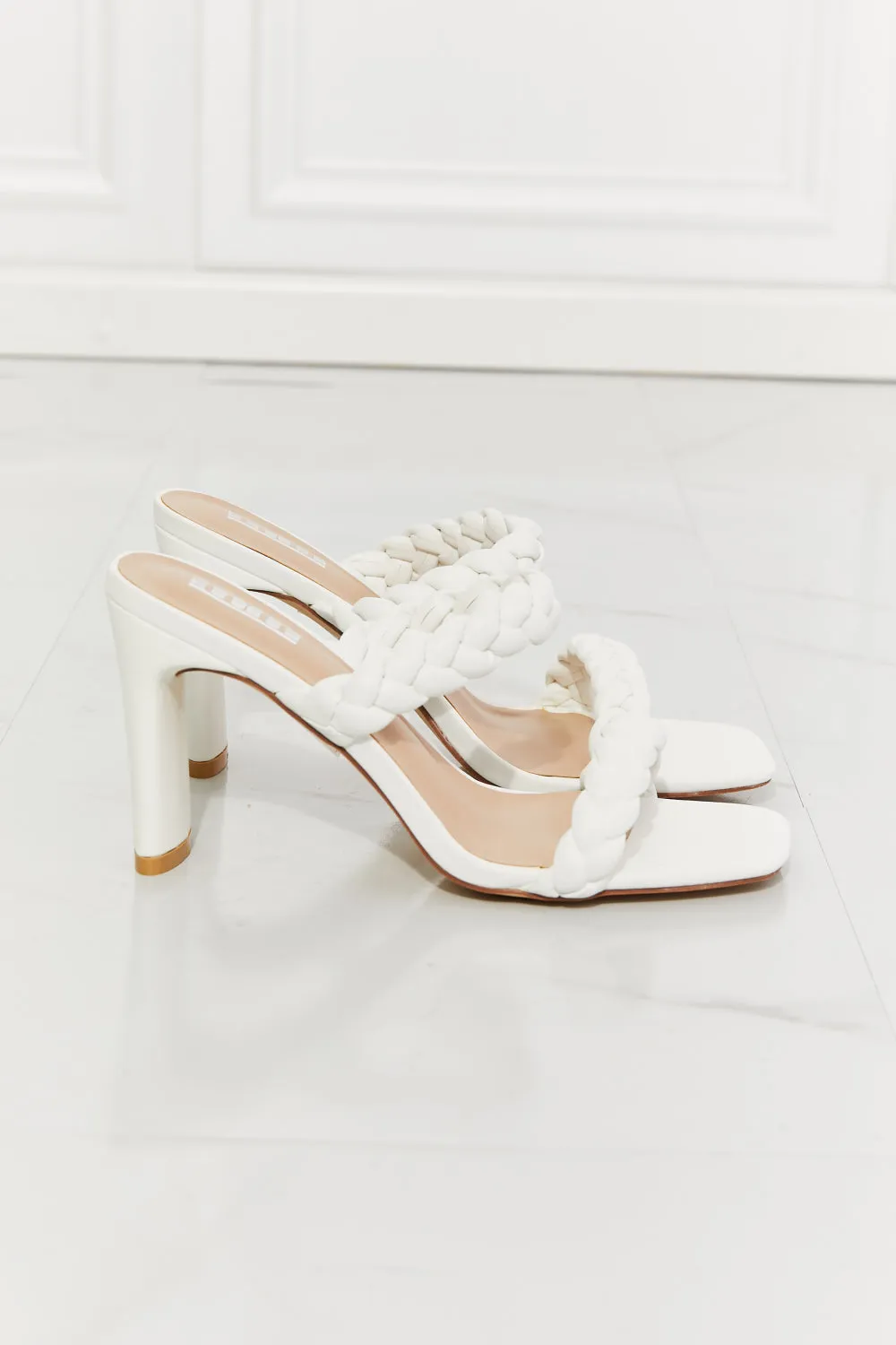 Double Braided Block Heel Sandal