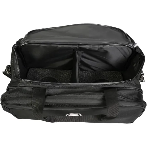 Elite Deluxe 2 Ball Plus Double Tote Bowling Bag with Shoe Storage Pocket