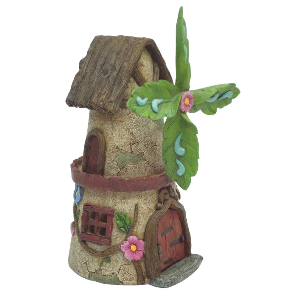 Fairy Windmill House w/Opening Door