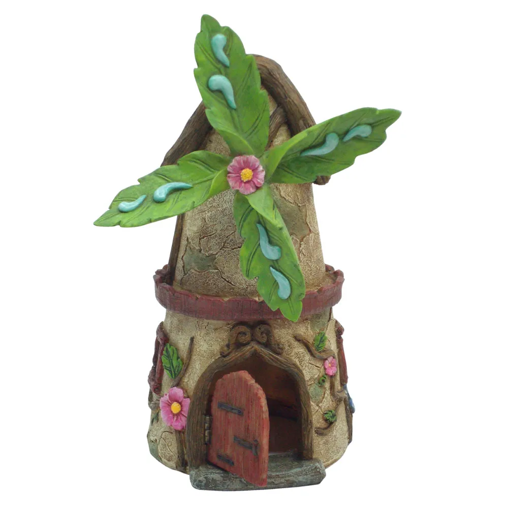 Fairy Windmill House w/Opening Door