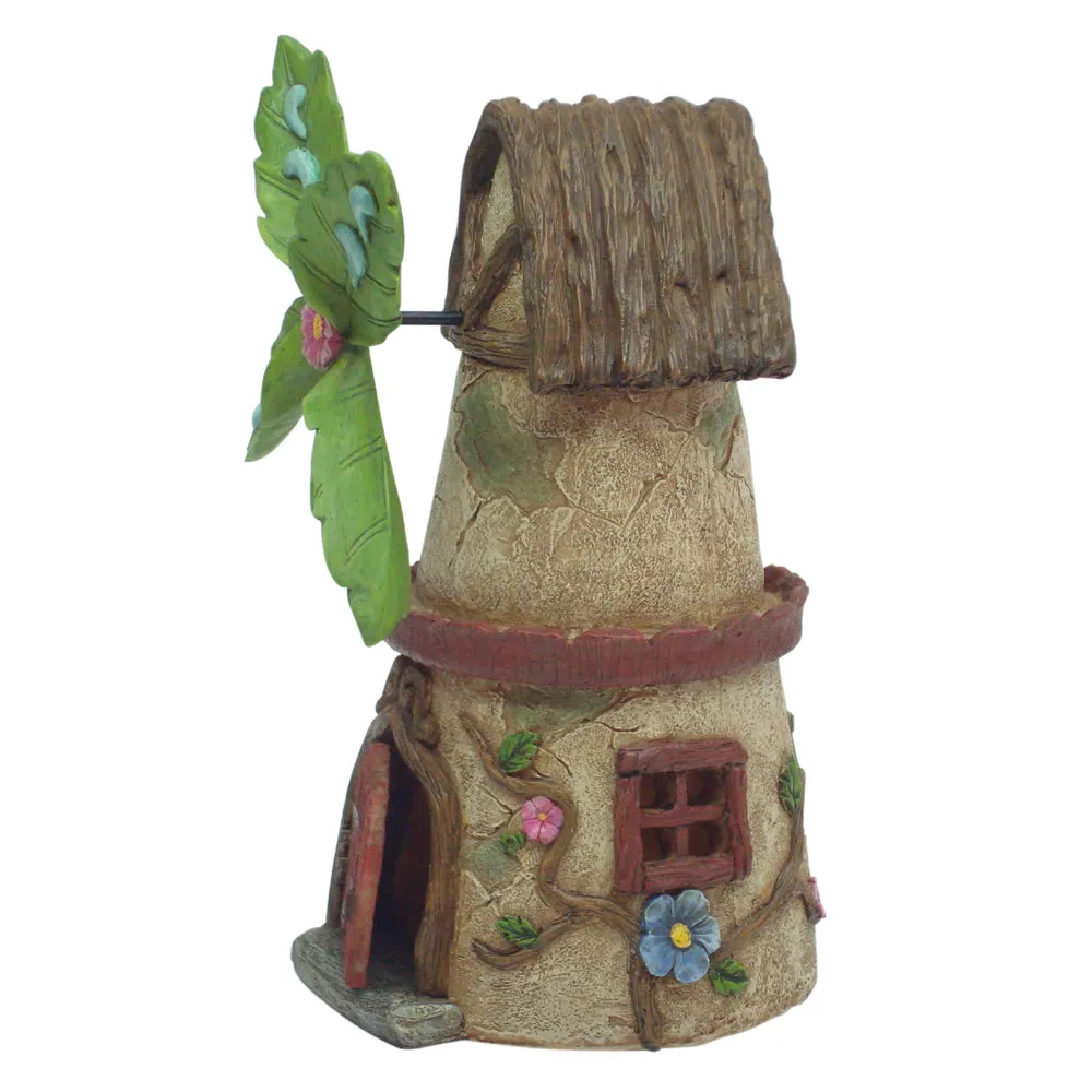 Fairy Windmill House w/Opening Door