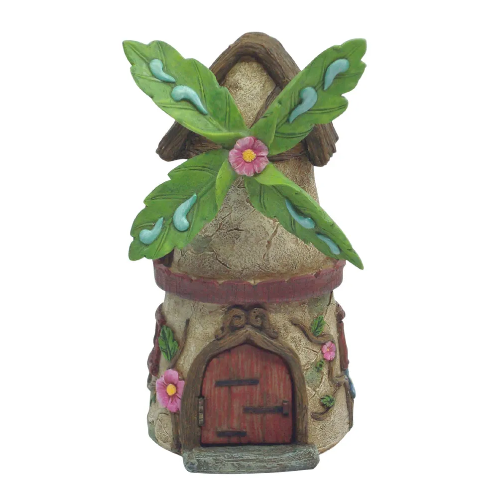 Fairy Windmill House w/Opening Door