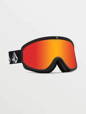 Footprints Goggle - Matte Black Stone / Red Chrome