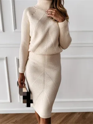 Gabi Knitted two-piece set with skirt