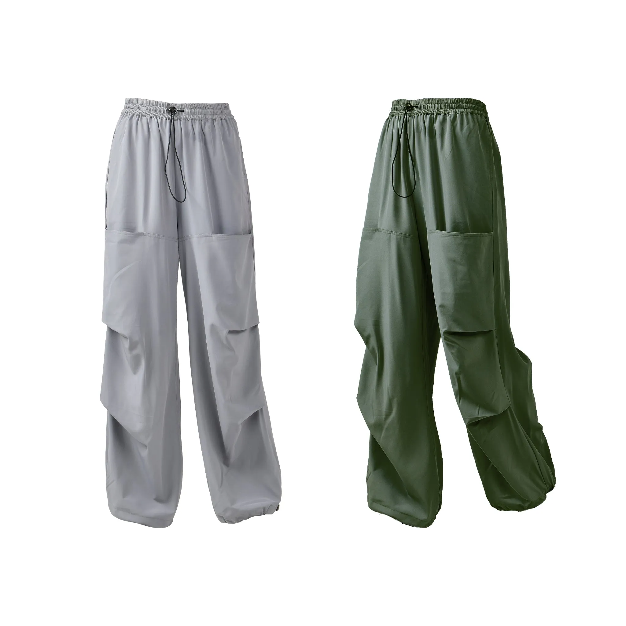 Grey & Olive Air Parachute Pants