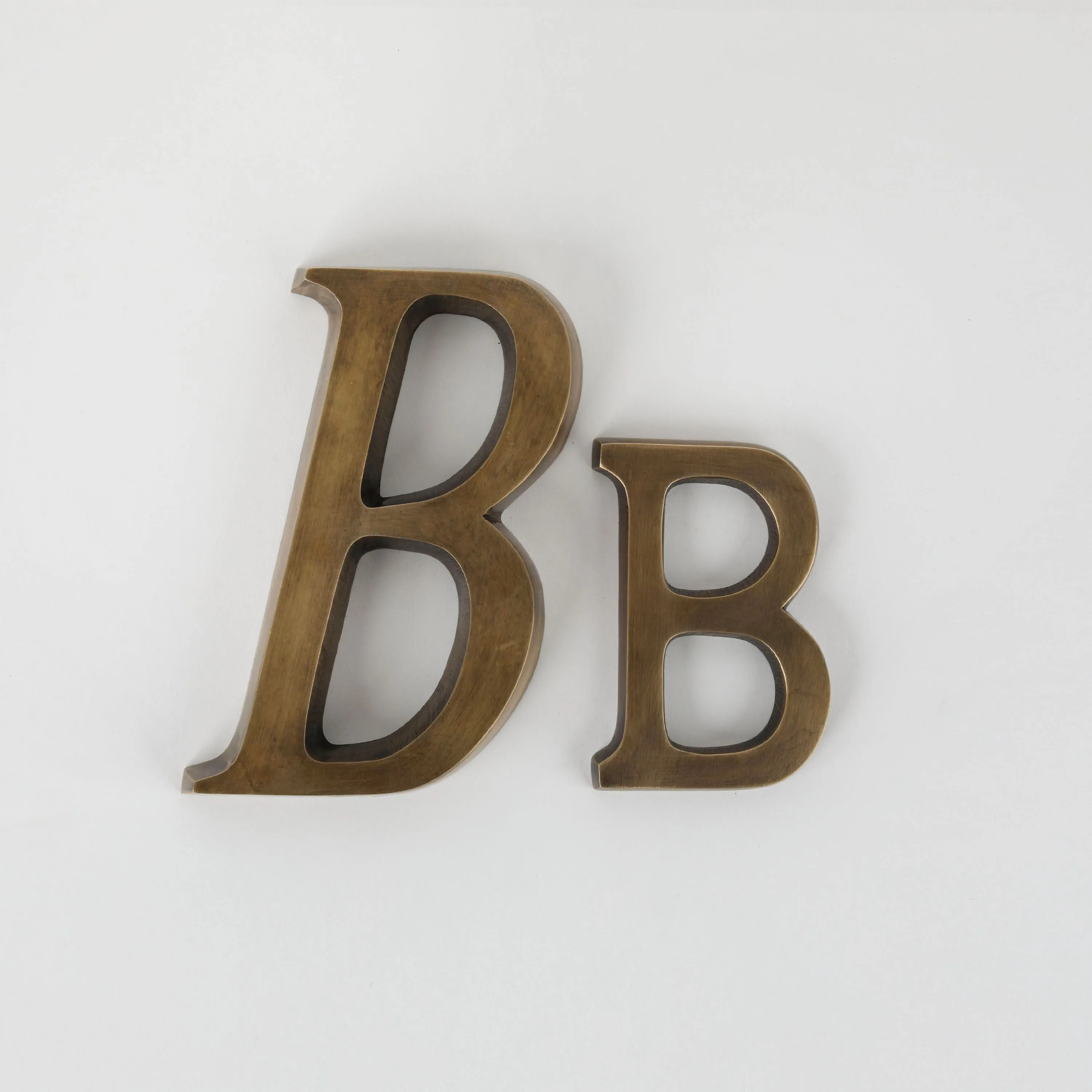 House Letter Small - Acid Washed Brass