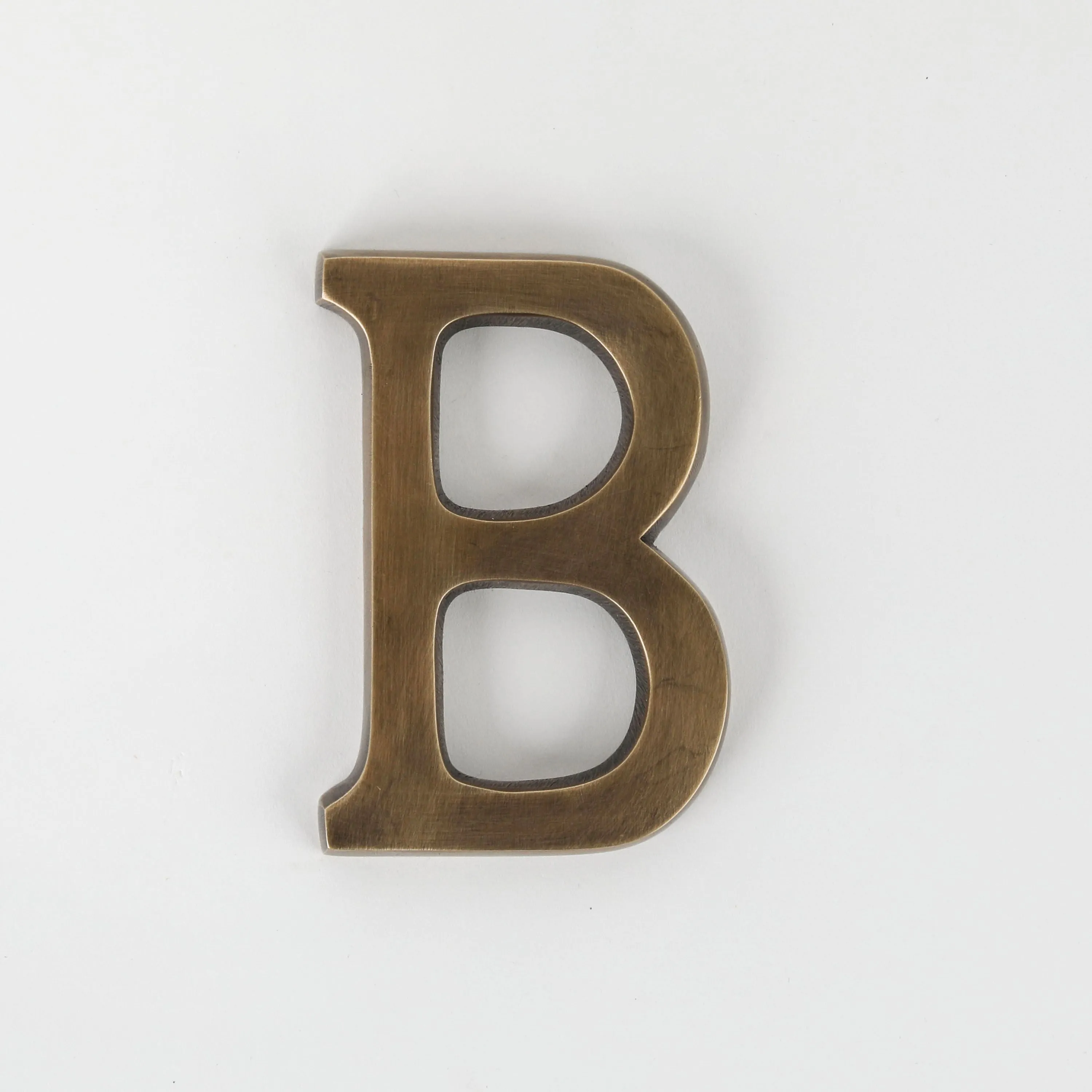 House Letter Small - Acid Washed Brass