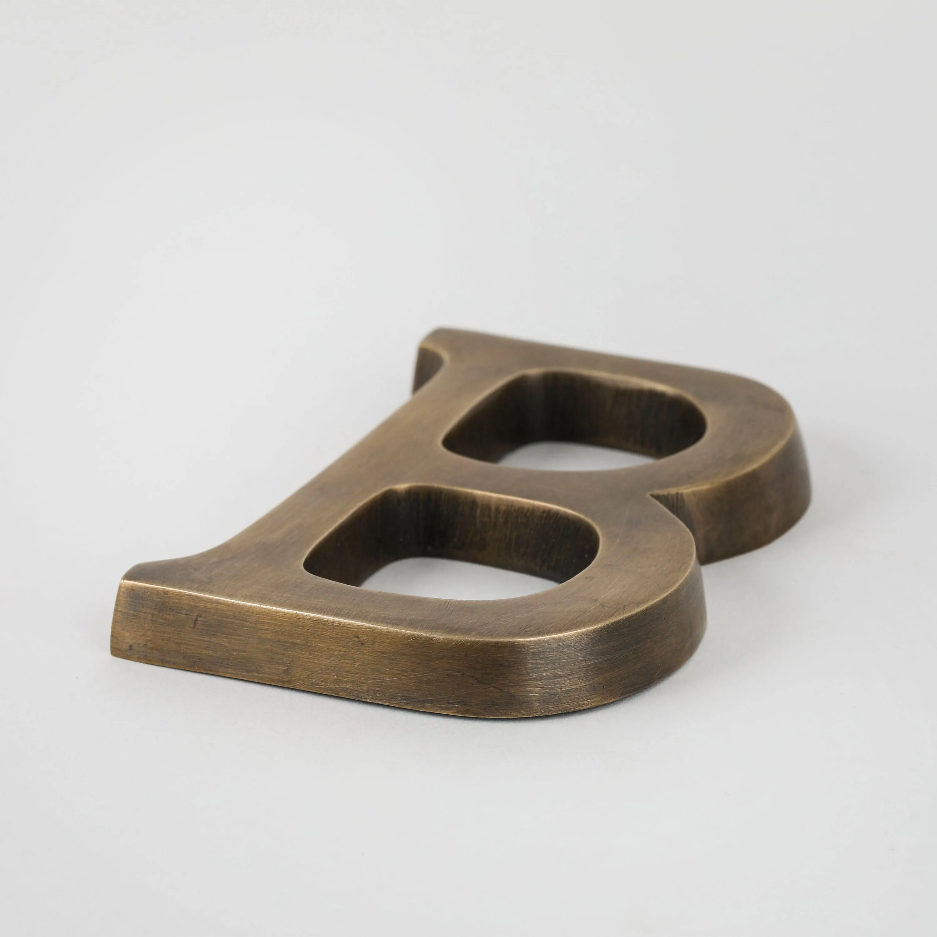 House Letter Small - Acid Washed Brass