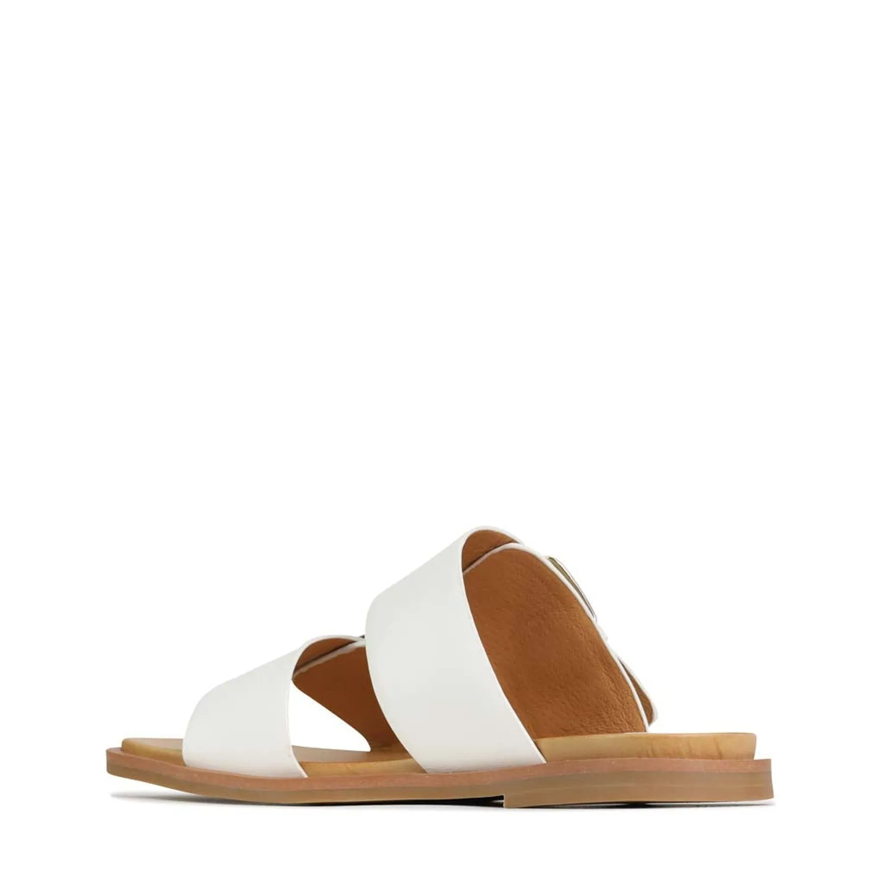 JETT DOUBLE STRAP SLIDE SANDALS LEATHER