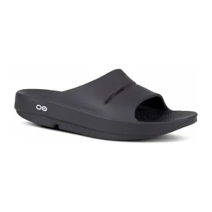 OOFOS Unisex Ooahh Slide Sandals in Black