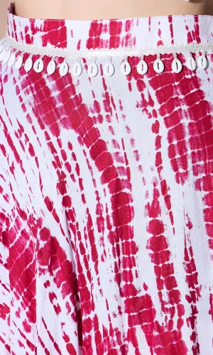 PARADISE PINK TIE-DYE SKIRT