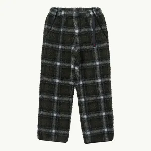 Shadow Plaid Sherpa Pant - Olive Shadow Plaid