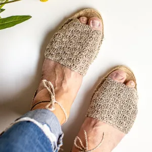 Shell Stitch Crochet Espadrilles Pattern