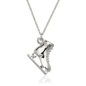 Silver Filled High Polish Finsh Skatecharm and Chain