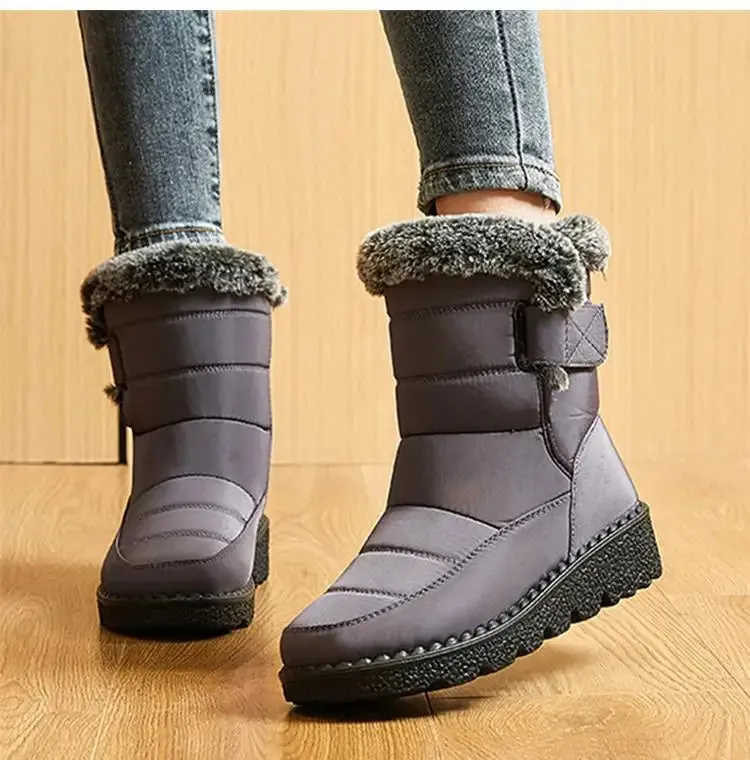 Snow Women Boots Soft Women's Boots Platform Ladies Shoes Fur Keep