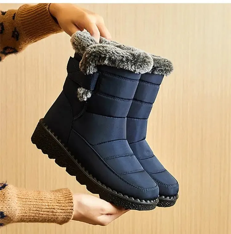 Snow Women Boots Soft Women's Boots Platform Ladies Shoes Fur Keep