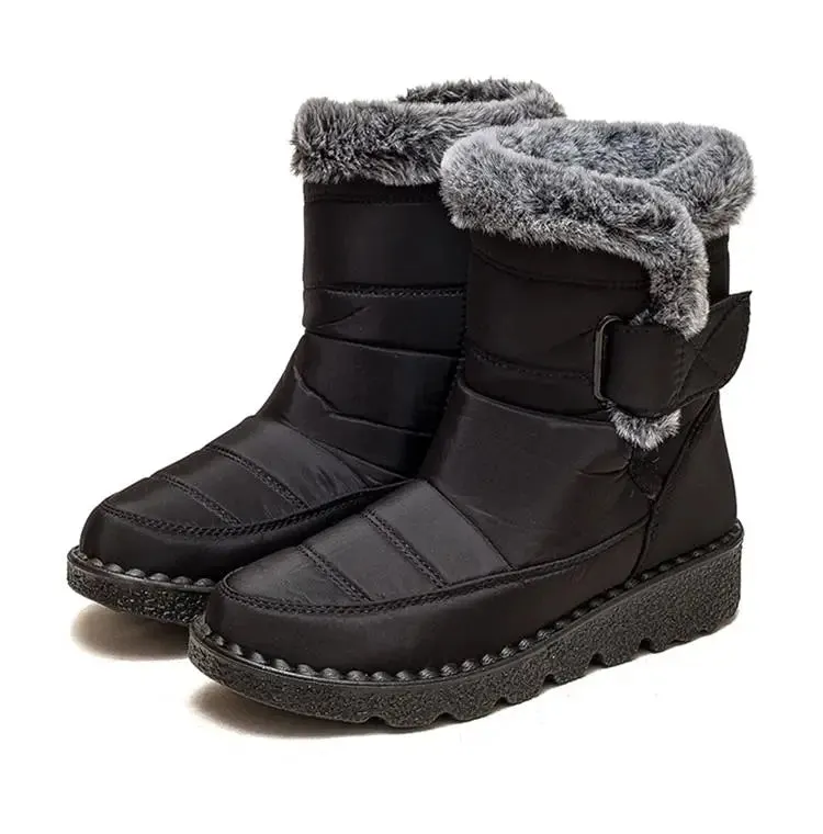 Snow Women Boots Soft Women's Boots Platform Ladies Shoes Fur Keep