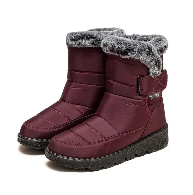 Snow Women Boots Soft Women's Boots Platform Ladies Shoes Fur Keep