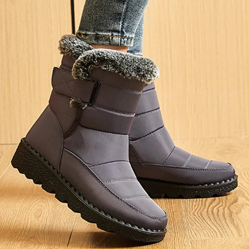 Snow Women Boots Soft Women's Boots Platform Ladies Shoes Fur Keep