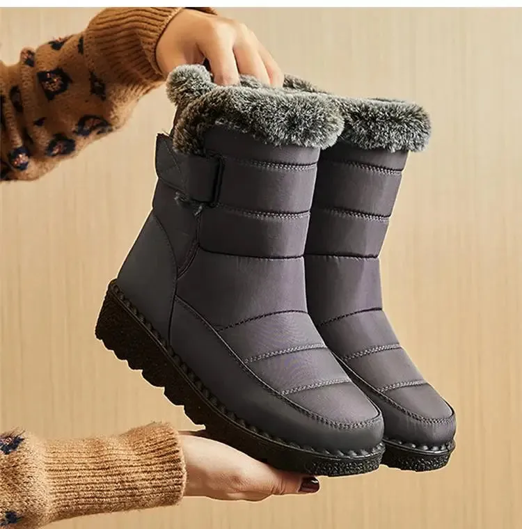 Snow Women Boots Soft Women's Boots Platform Ladies Shoes Fur Keep