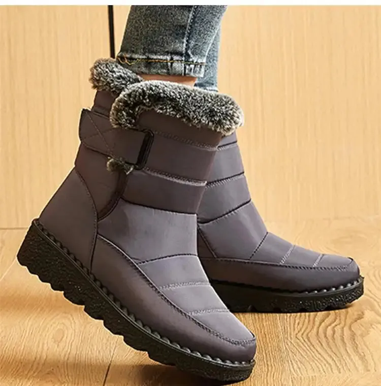 Snow Women Boots Soft Women's Boots Platform Ladies Shoes Fur Keep