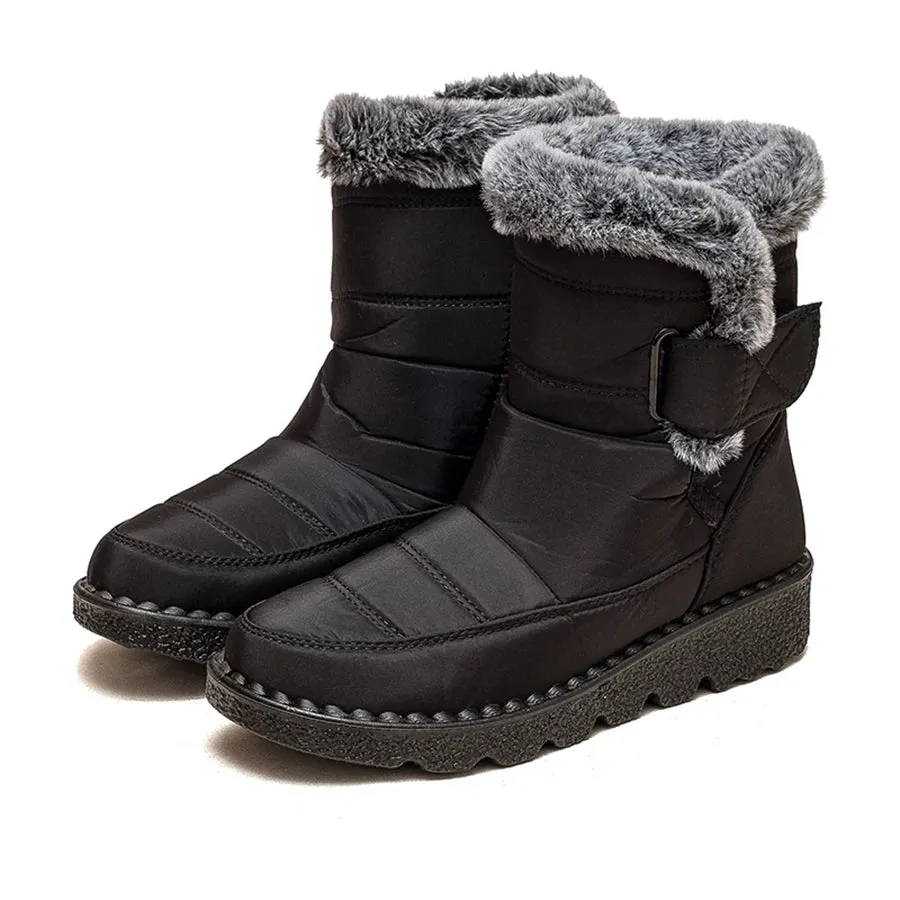 Snow Women Boots Soft Women's Boots Platform Ladies Shoes Fur Keep