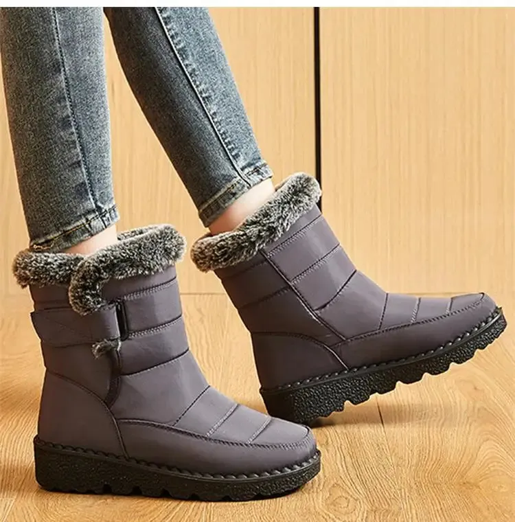 Snow Women Boots Soft Women's Boots Platform Ladies Shoes Fur Keep