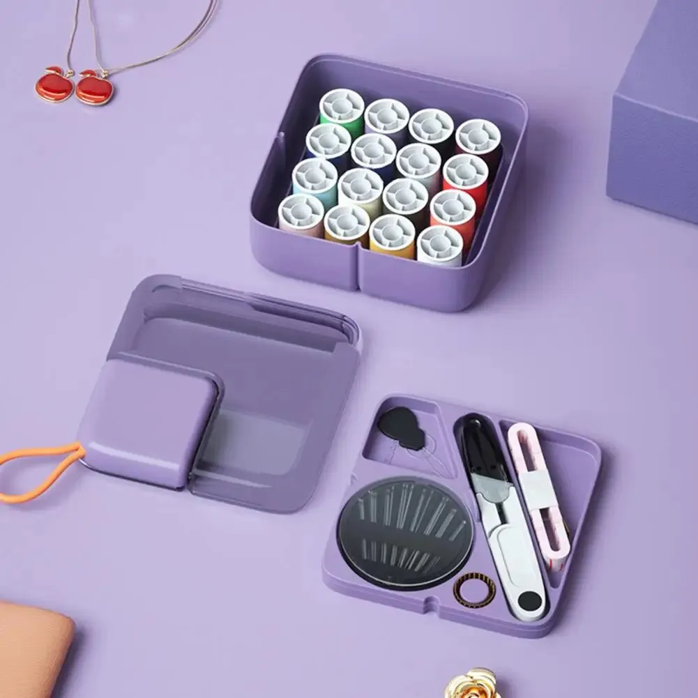 Trendy Pastel-Colored Travel Sewing Kit