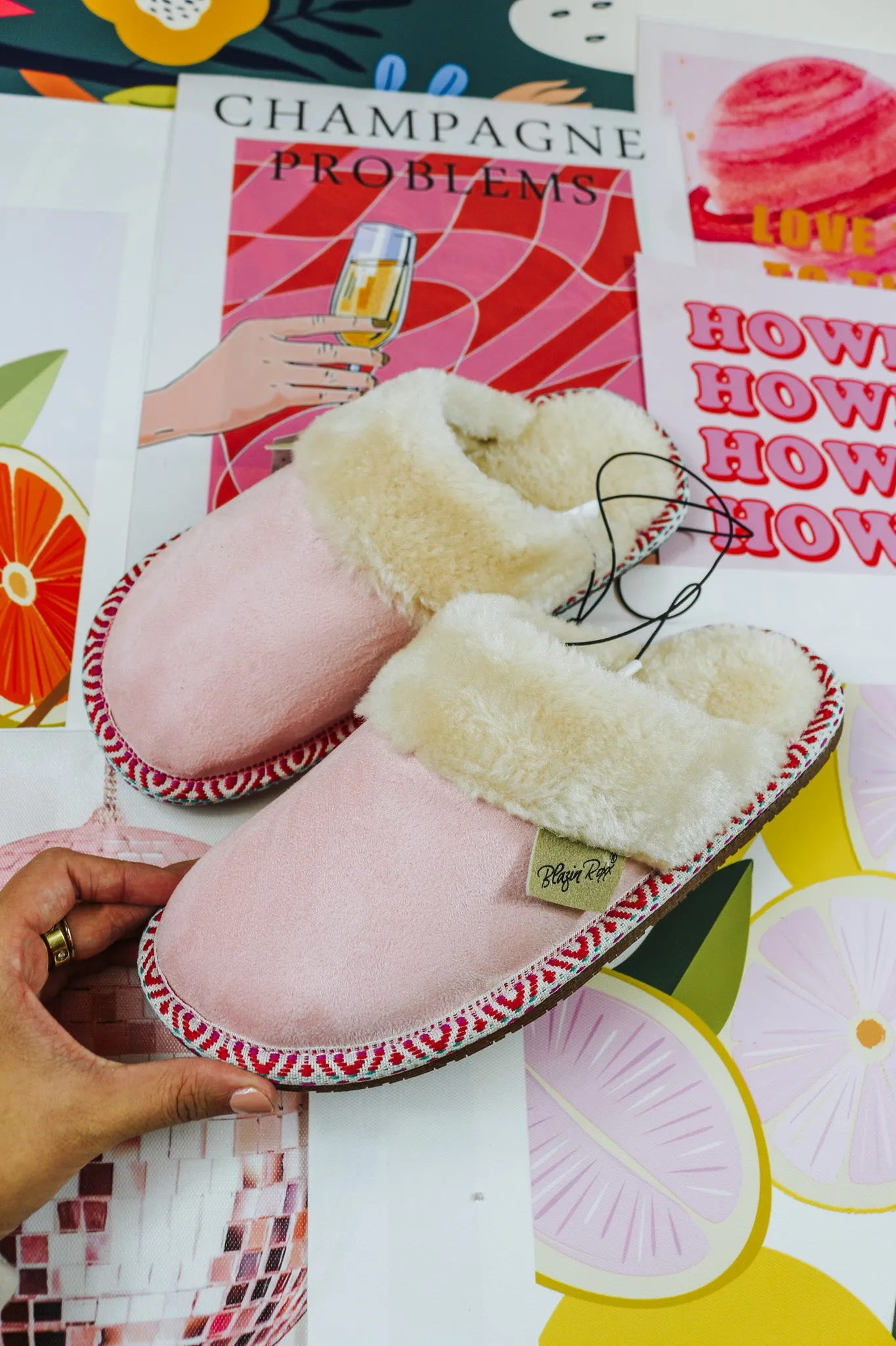 Women's Cora Pink Slipper